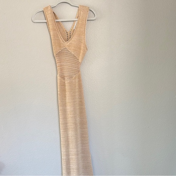 Torn by Ronny Kobo Beige Backless Dress - Picture 3 of 6